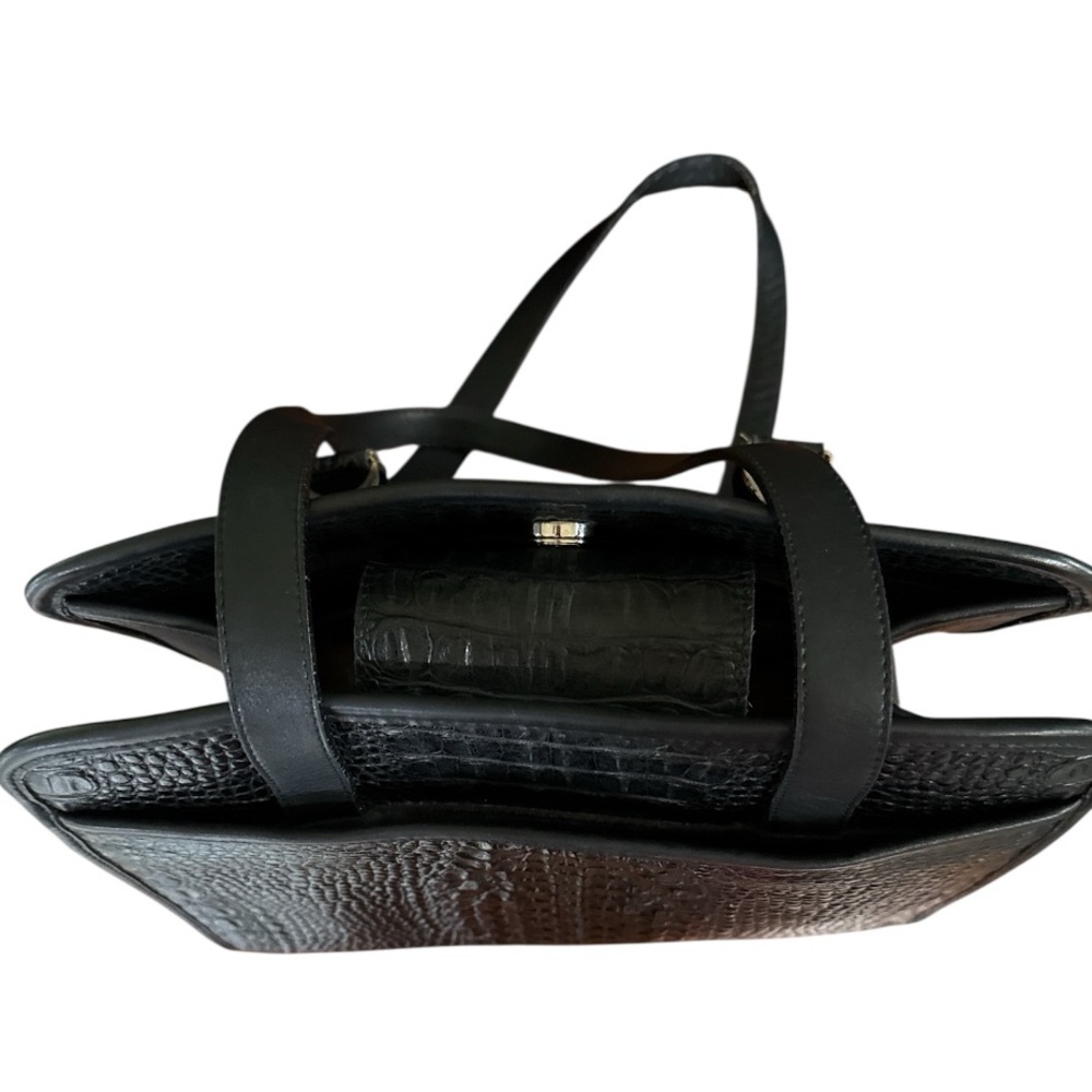 Brighton Black Alligator-Embossed Women's Bag Purse - Picture 12 of 12